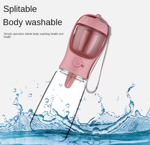 Borraccia Pawprint Acqua e Croccantini On-The-Go.